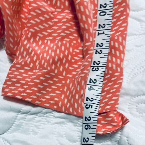 CARLISLE Silk Peachy Button Down 80s Blouse striped shoulder pads Vintage - Picture 9 of 12